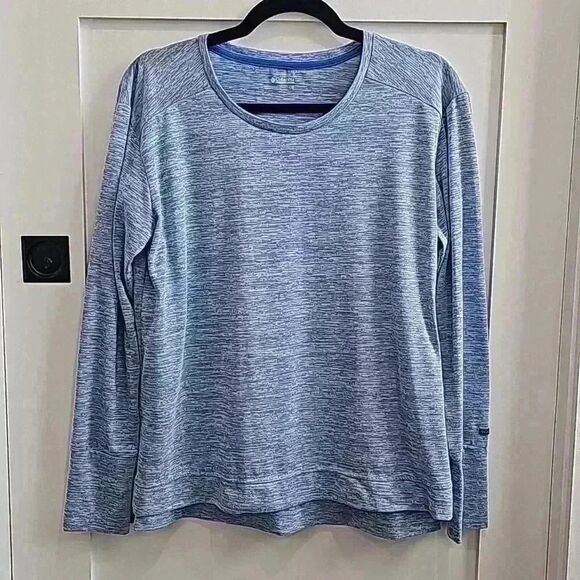 Columbia Tops - Columbia lightweight Heather blue high-lo tunic size Large